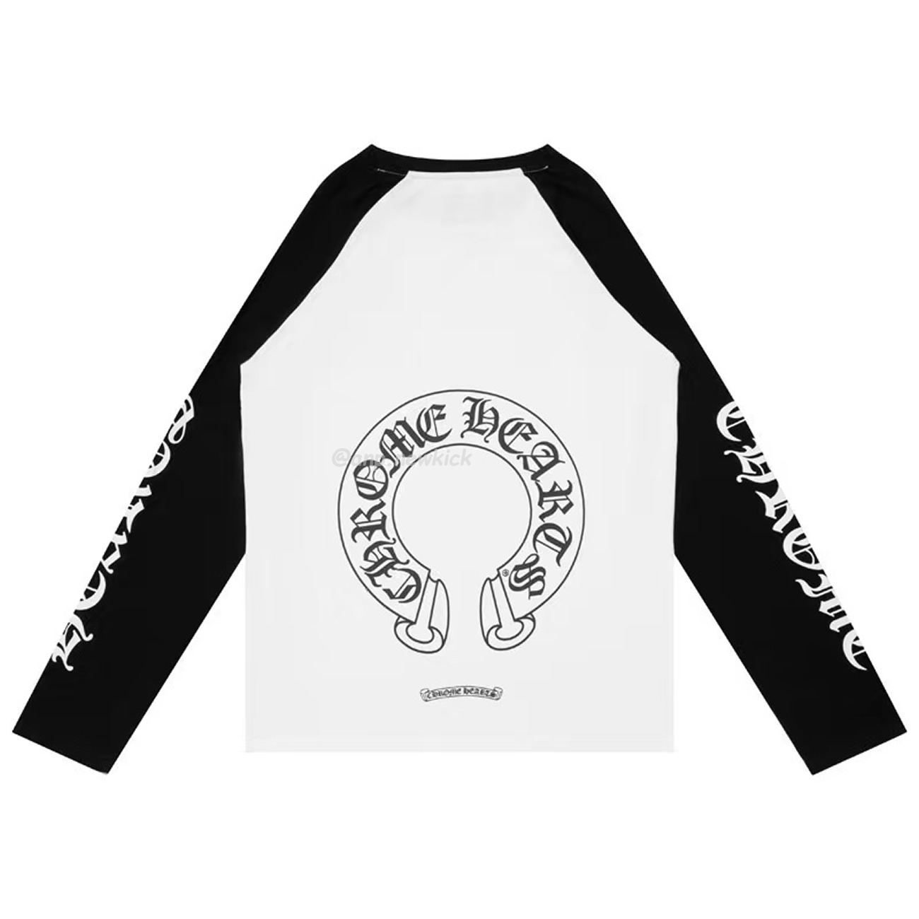 Chrome Hearts Horseshoe Baseball White Black T Shirt (5) - newkick.app